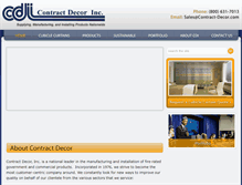 Tablet Screenshot of contract-decor.com